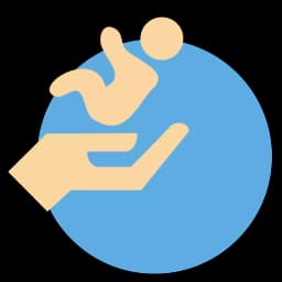 Illustration of a baby cradled in an open hand