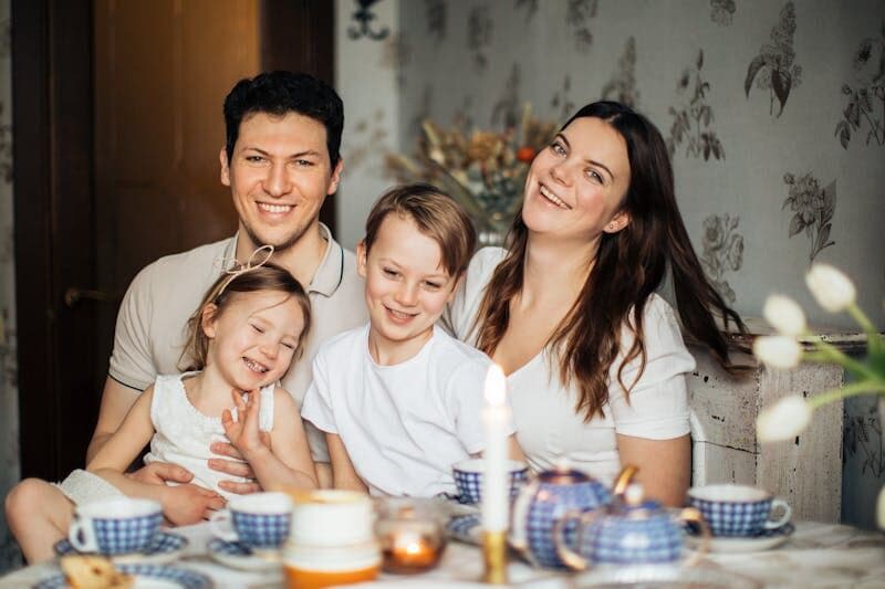 Family and children supported by Doors of Hope outreach programs